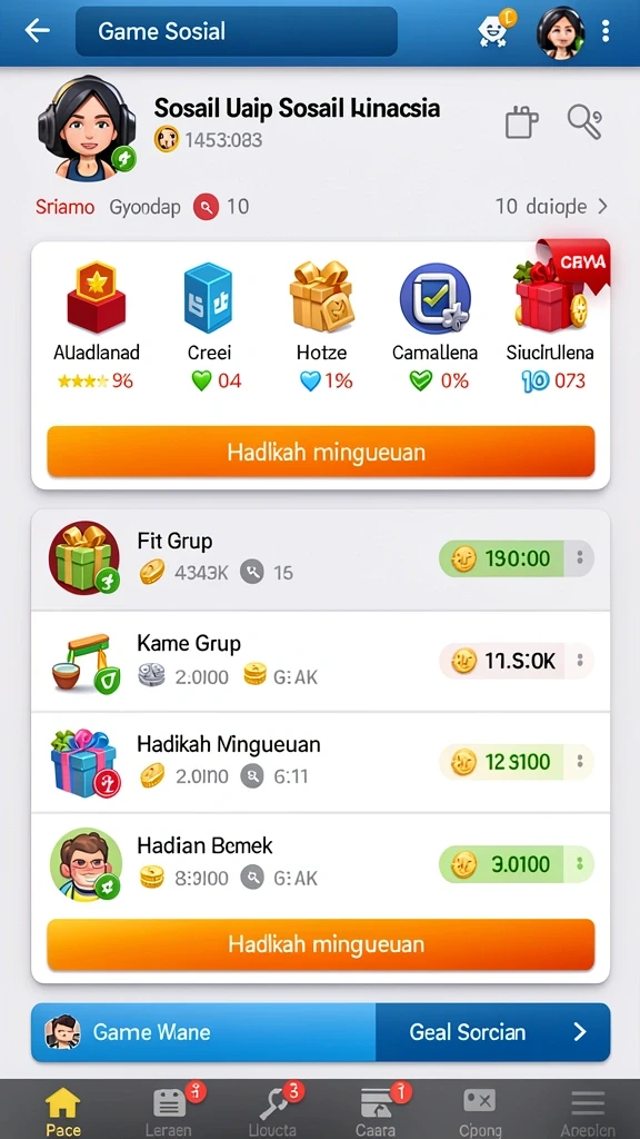 73k - Tampilan awal permainan 73K yang menarik.