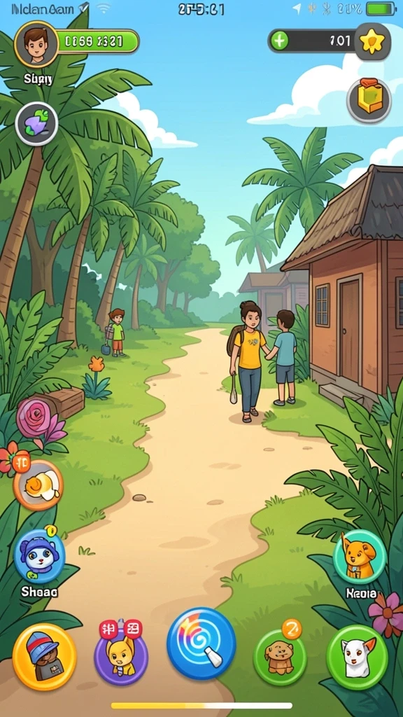 orca128 - Screenshot menampilkan pertarungan melawan monster laut.